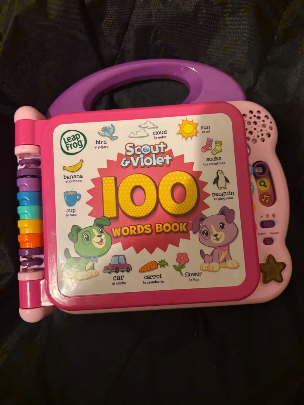 LeapFrog Scout & Violet 100 Words Book - Pink and Purple